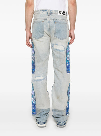 WHO DECIDES WAR Winter Mechanic Jeans Sky Blue