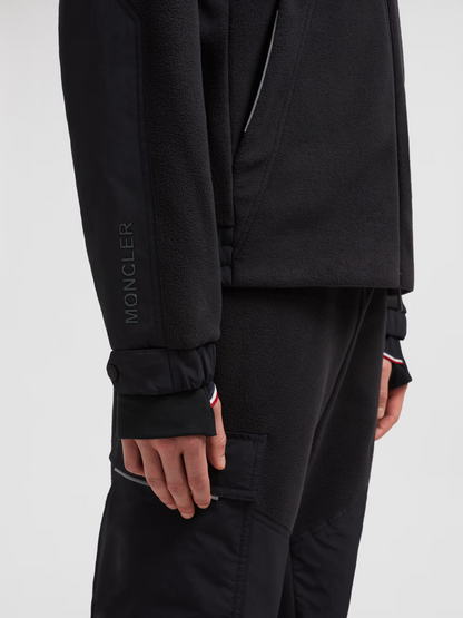 MONCLER GRENOBLE Zip Up Hoodie Black