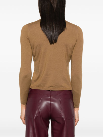 MAX MARA WOMEN Veloce Sweater Top Brown