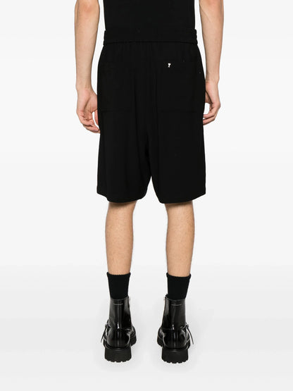AMI ALEXANDRE MATTIUSSI Ami De Coeur Elasticated Waist Bermuda Shorts Black