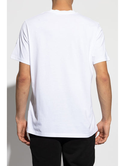 MONCLER Graphic Logo Print T-Shirt White