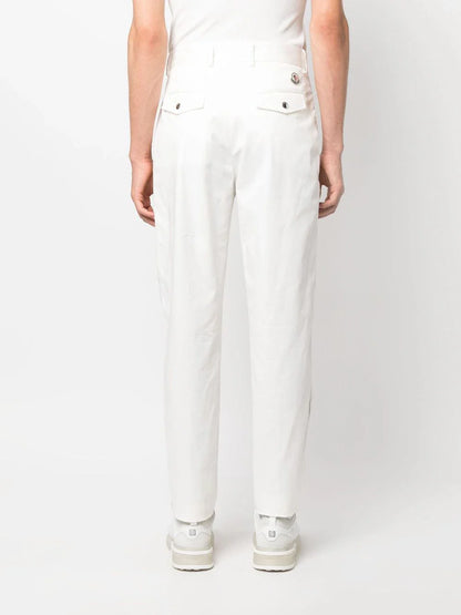 MONCLER Gabardine Trousers White