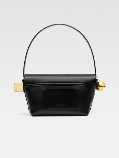 JACQUEMUS WOMEN Le Rond Carre Shoulder Bag Black