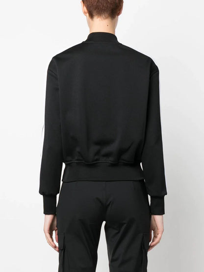 PALM ANGELS WOMEN Bomber Track Jacket Black Whit