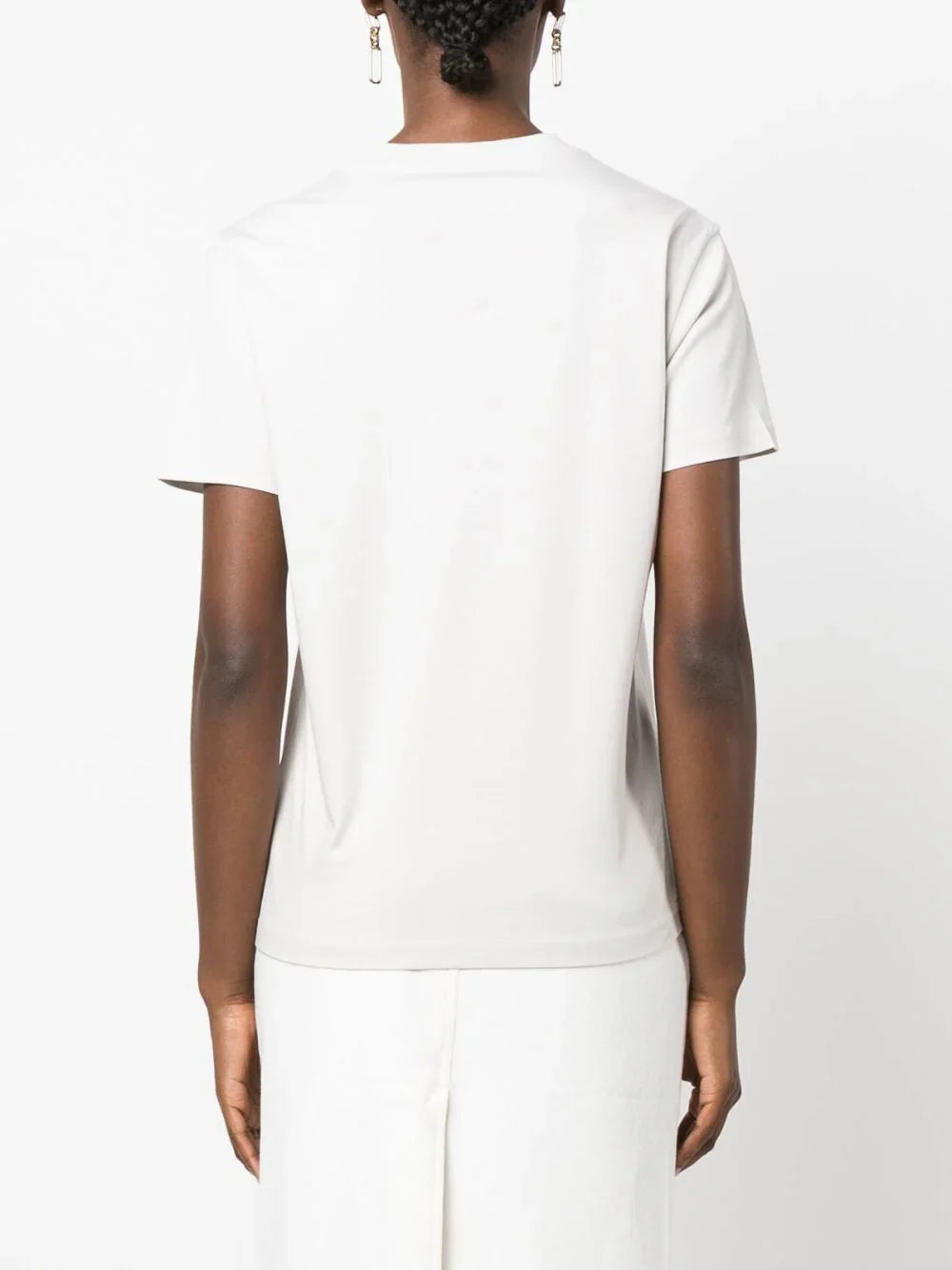 LANVIN WOMEN Embroidered Logo T-shirt White