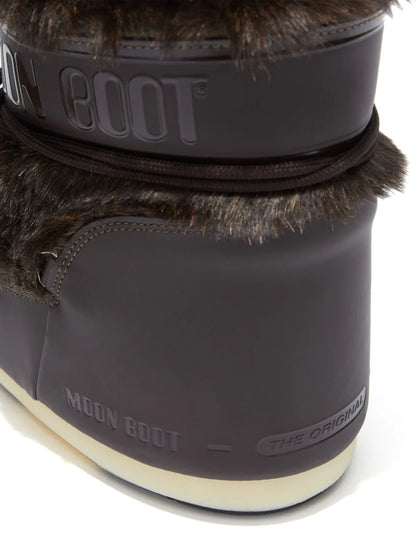 MOON BOOT UNISEX Icon Low Faux Fur Boots Brown