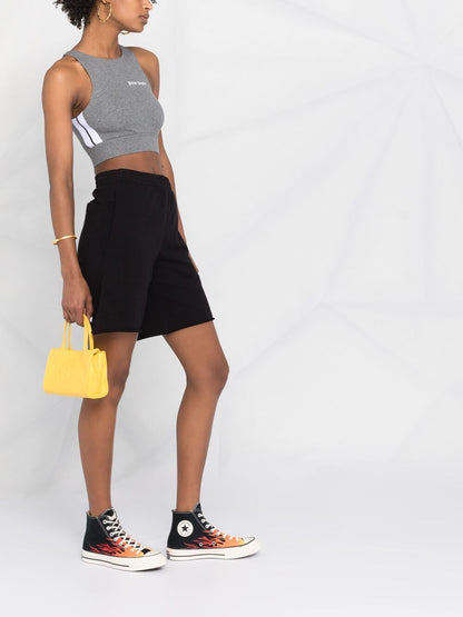 PALM ANGELS WOMEN Urban performance crop top Grey