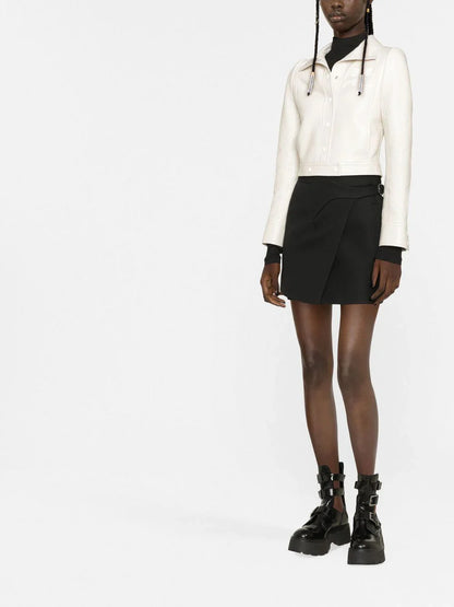 COURREGES WOMEN Vinyl Re-edition Jacket Off White