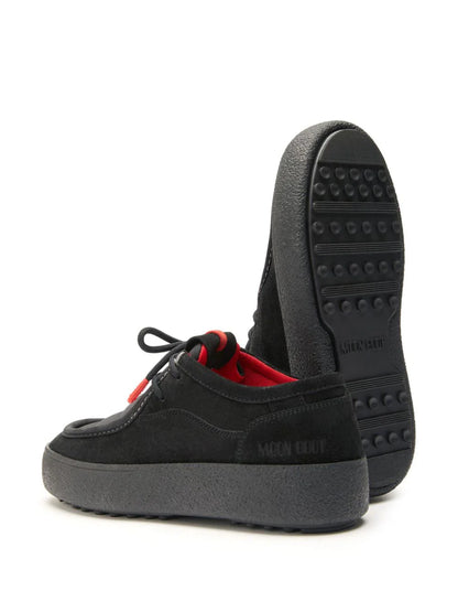 MOON BOOT MTrack Wallaby Padded Suede Sneakers Boots Black