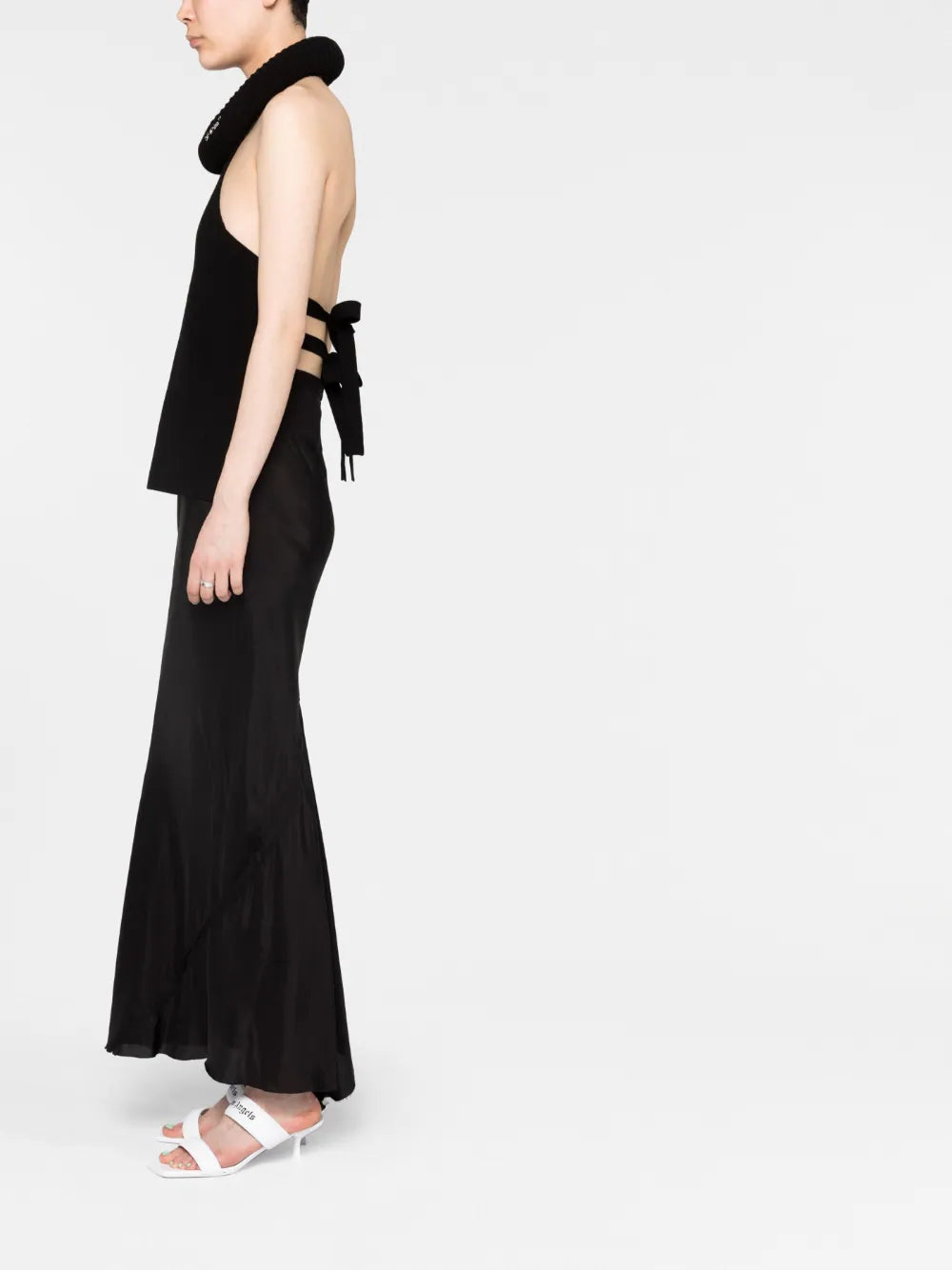 OFF-WHITE WOMEN Tubolar Open Back Tank Top Black