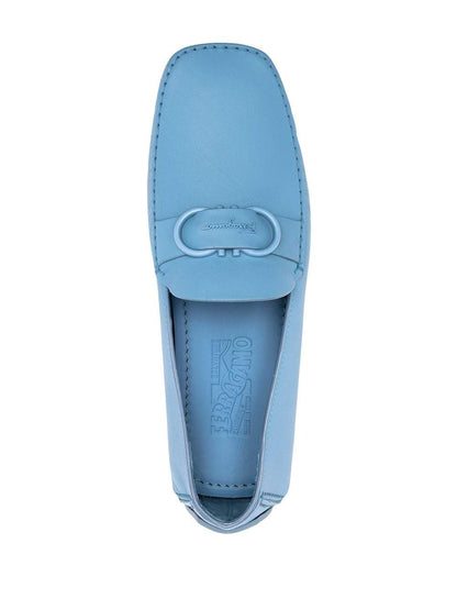 SALVATORE FERRAGAMO Palinuro Gancini Loafers Blue