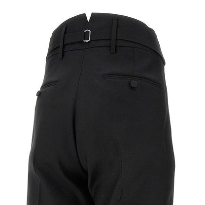 DSQUARED2 Tuxedo One Satin Pleated Pants Black