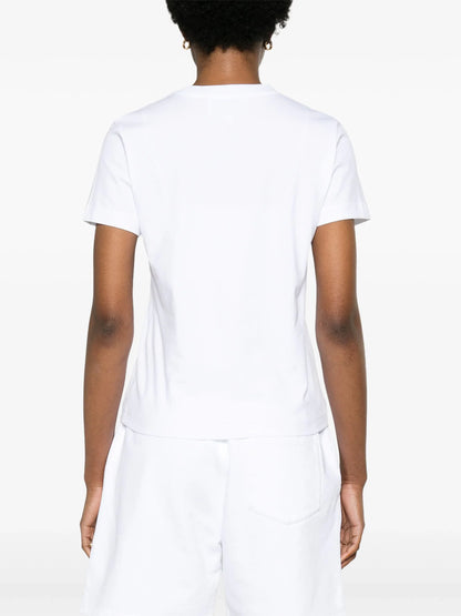 CASABLANCA WOMEN Unity Is Power Printed Fitted T-Shirt White