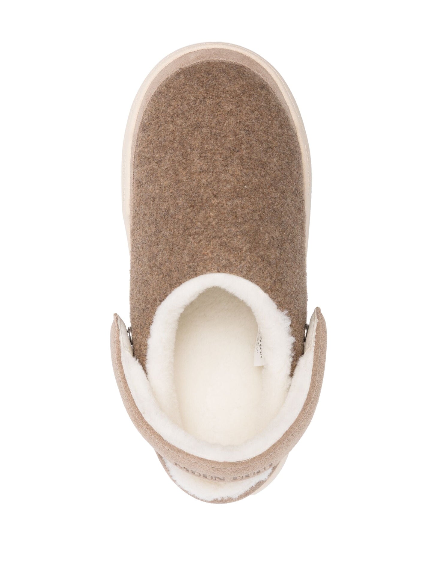 MOON BOOT Park Felt Clogs Beige