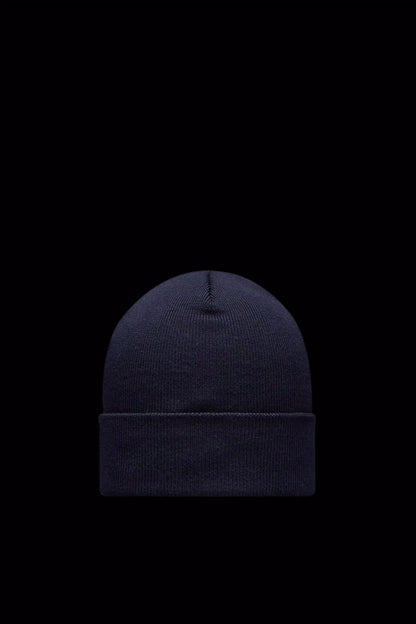 MONCLER GRENOBLE Pure Wool Beanie Navy