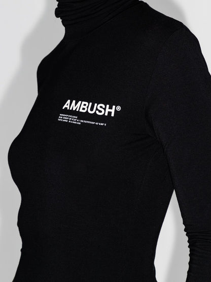 AMBUSH WOMEN Workshop roll neck T-shirt Black