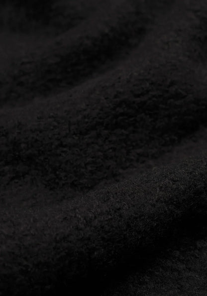 MKI MIYUKI ZOKU Boucle Quarter Zip Sweatshirt Black