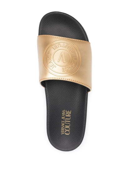 VERSACE JEANS COUTURE V-Emblem Sliders