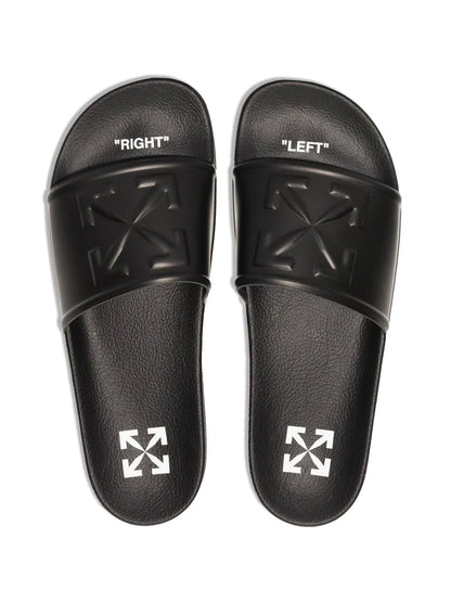 OFF-WHITE Arrow Pool Sliders Black/Black