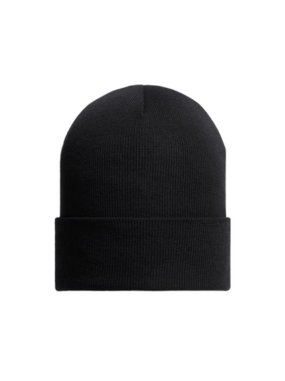MONCLER GRENOBLE Pure Wool Knitted Beanie Black