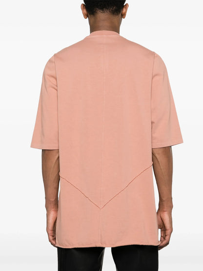 RICK OWENS DRKSHDW Panelled Cotton T-Shirt Pink
