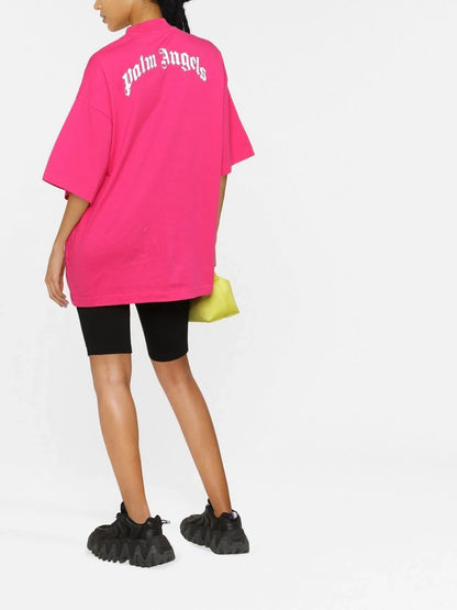 PALM ANGELS WOMEN Bear Loose Tee Pink/Brown