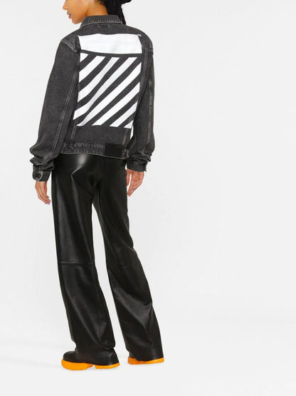 OFF-WHITE WOMEN Diag Regular Jacket Grey