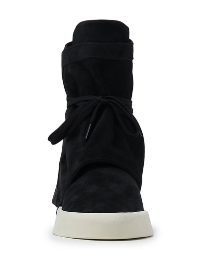 FEAR OF GOD Moc High Layered Suede Boots Black