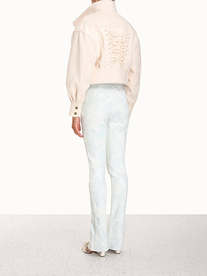 ZIMMERMANN WOMEN Wonderland Denim Trouser White
