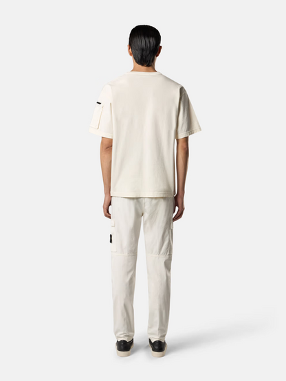STONE ISLAND Logo-print T-shirt Beige