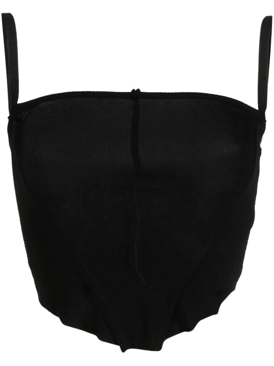 SAMI MIRO VINTAGE V Cut Tank Top Black