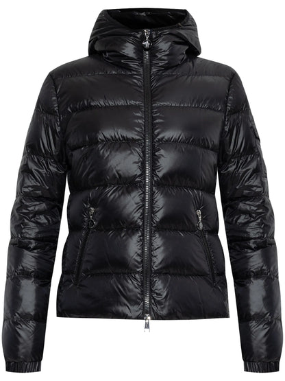 MONCLER WOMEN Gles Hooded Short Down Jacket Black
