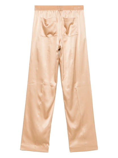 TOM FORD WOMEN Satin Pajama Bottoms Light Beige