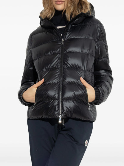 MONCLER WOMEN Gles Hooded Short Down Jacket Black