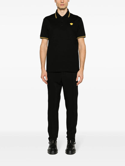 VERSACE Medusa Polo Shirt Black