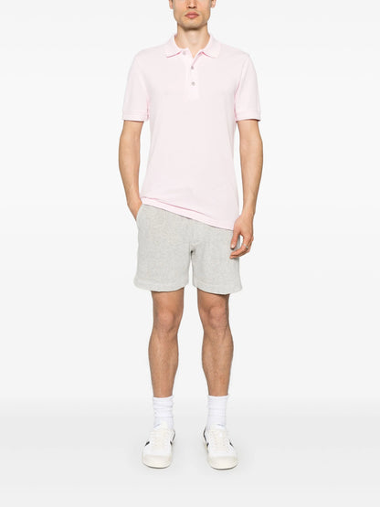 TOM FORD Piped-trim Track Shorts Light Grey