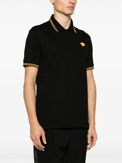 VERSACE Medusa Polo Shirt Black