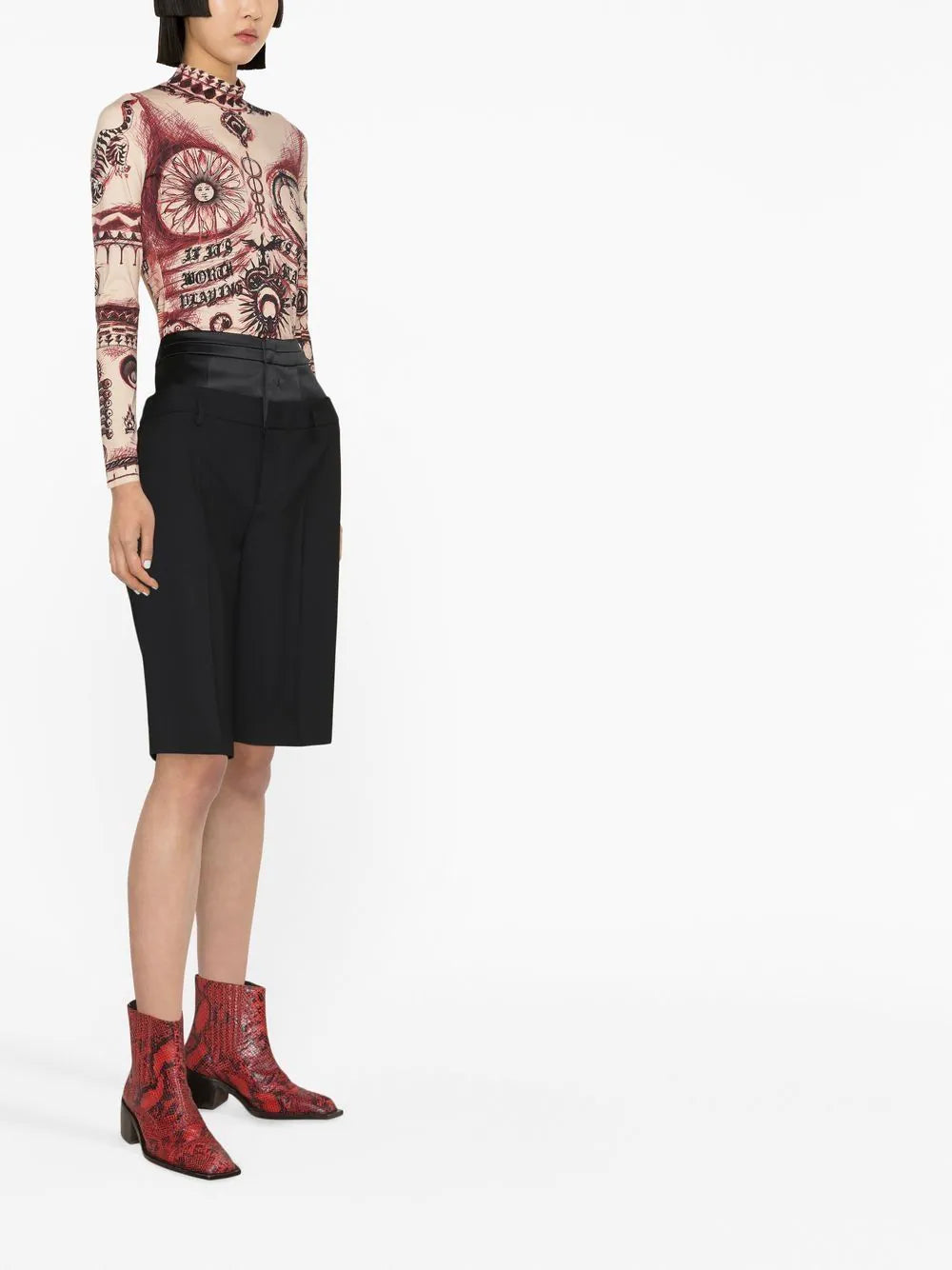 MARINE SERRE WOMEN Geotic Top Multicolour