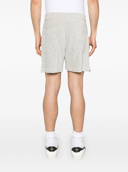 TOM FORD Piped-trim Track Shorts Light Grey