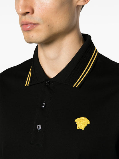 VERSACE Medusa Polo Shirt Black
