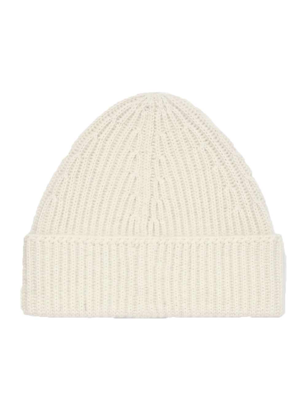 MKI MIYUKI ZOKU Cashmere Ribbed Beanie Off-White