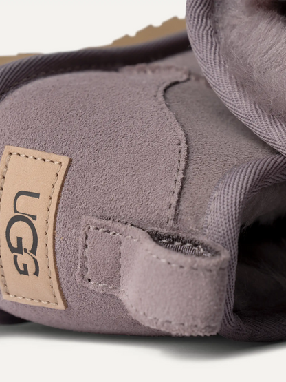 UGG WOMEN Classic Ultra Mini Boots Suede Slippers Plum