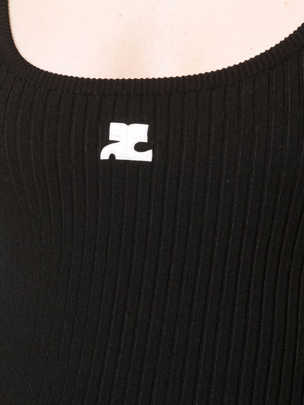 COURRÈGES WOMEN Logo Tank Top Black