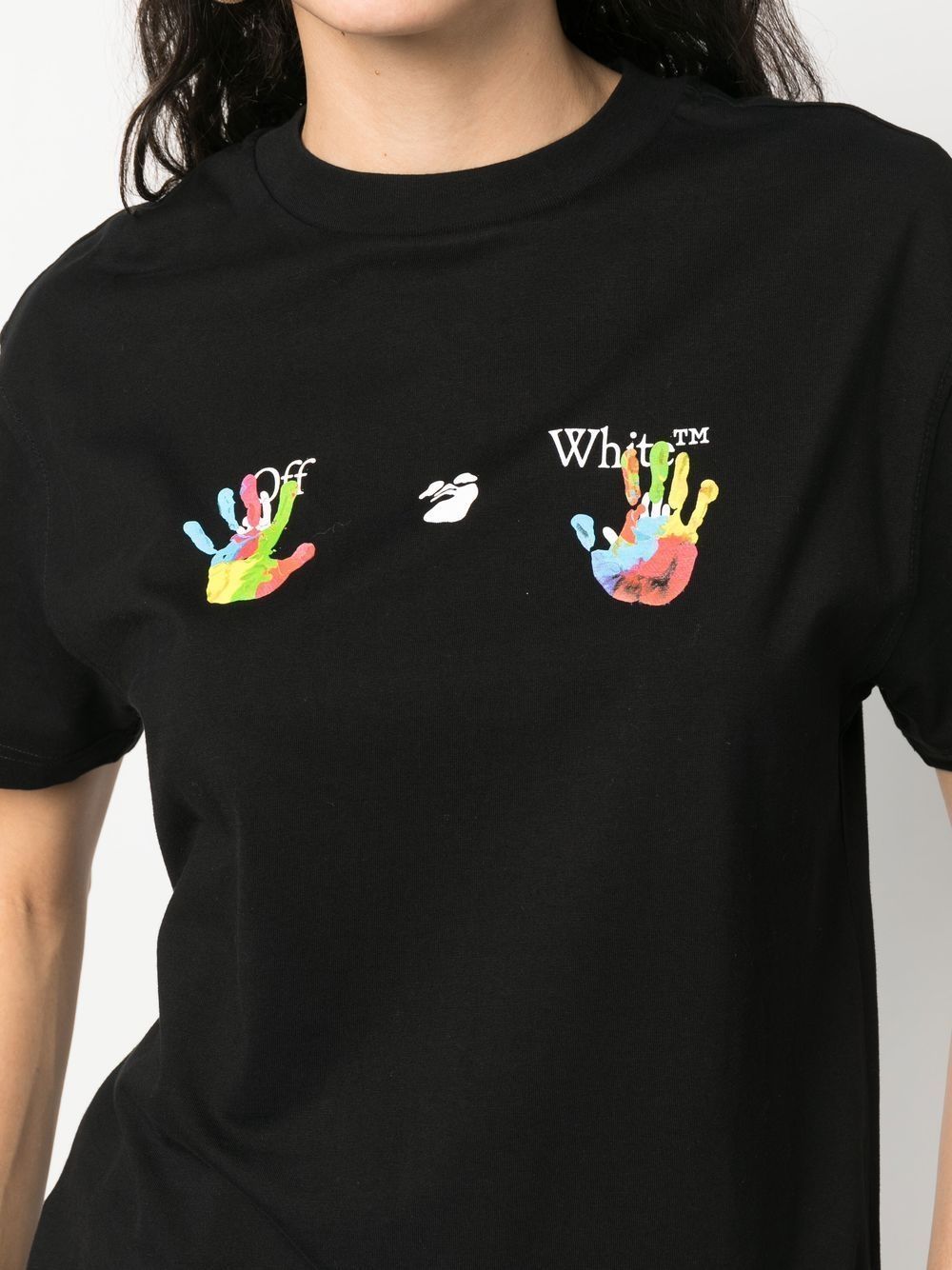 OFF-WHITE WOMEN Kids Swimming Logo Black/Multi