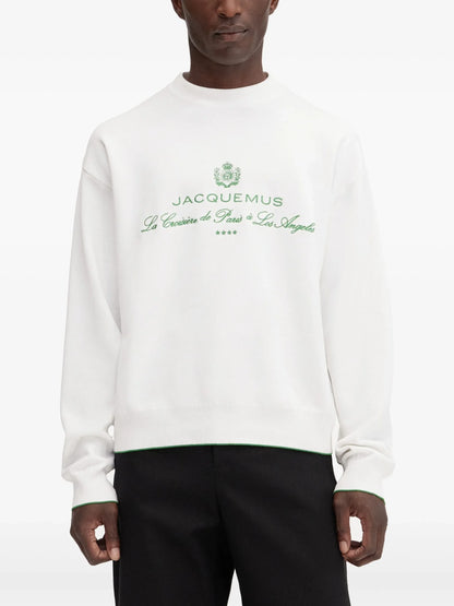 JACQUEMUS The Venice Logo Sweatshirt White