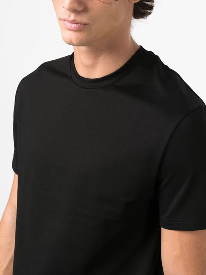 JIL SANDER Logo Plaque Cotton Jersey T-Shirt Black