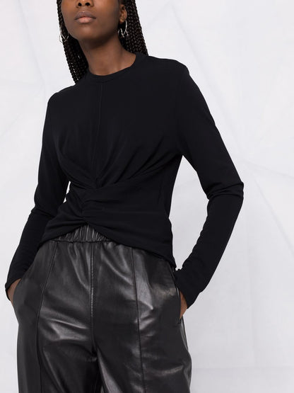 AMBUSH WOMEN Knot Long Sleeve T-Shirt Black