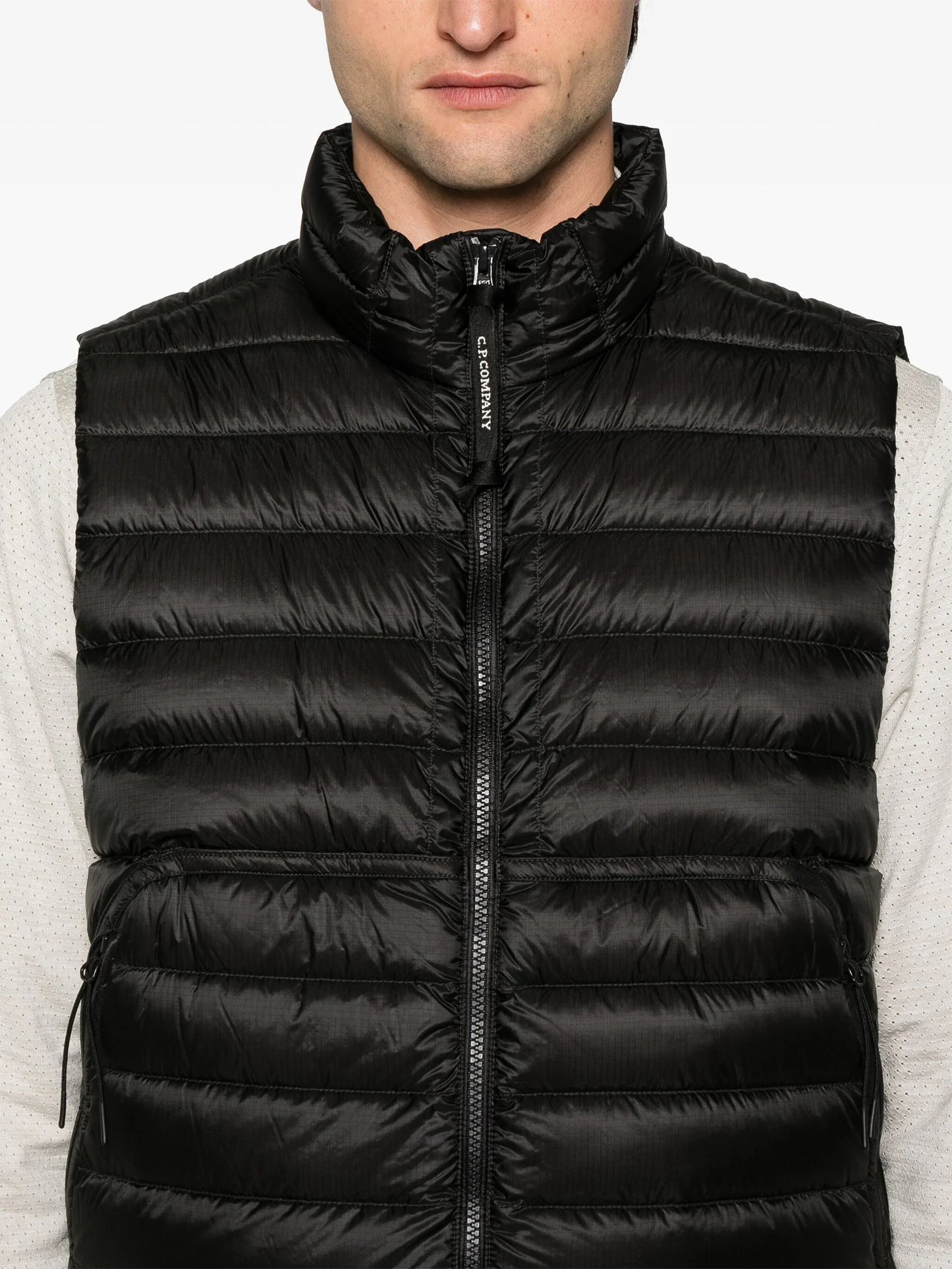 C.P. COMPANY Lens-Detail Padded Gilet Black