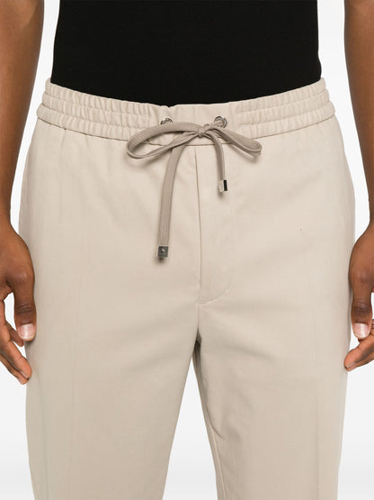 MONCLER Straight Leg Trousers Beige