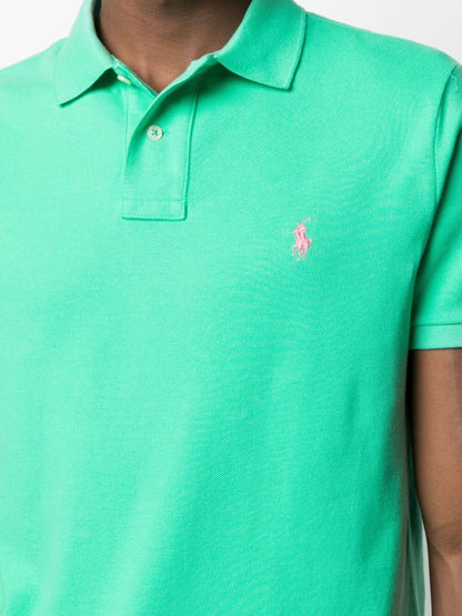 RALPH LAUREN The Iconic Mesh Logo Polo Shirt Green